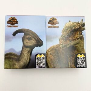 McDonald's 2024 Jurassic World Chaos Theory Parasaurolophus & Stygimoloch NIB